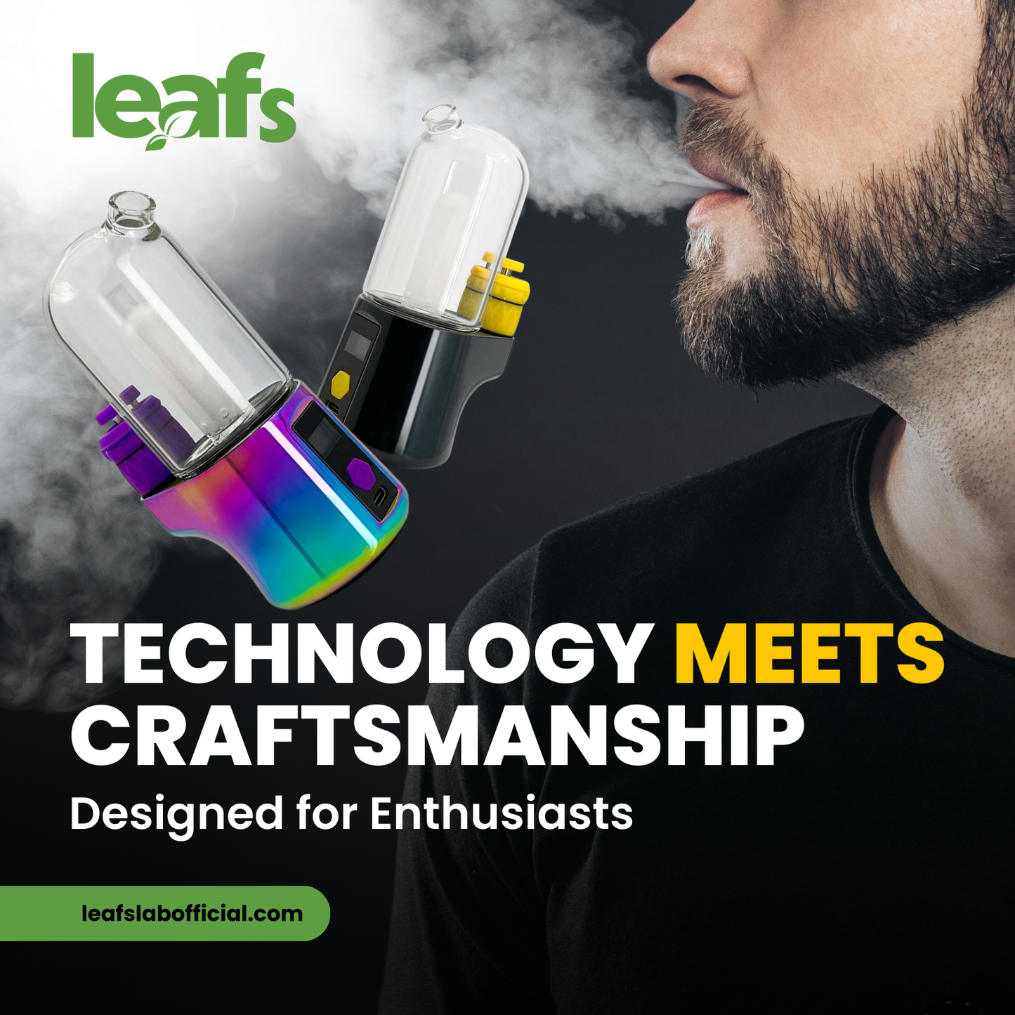 LEAFS Pro Portable Electric Dab Rig with Precise Temperature Control and Interactive LED Display 3 colors available