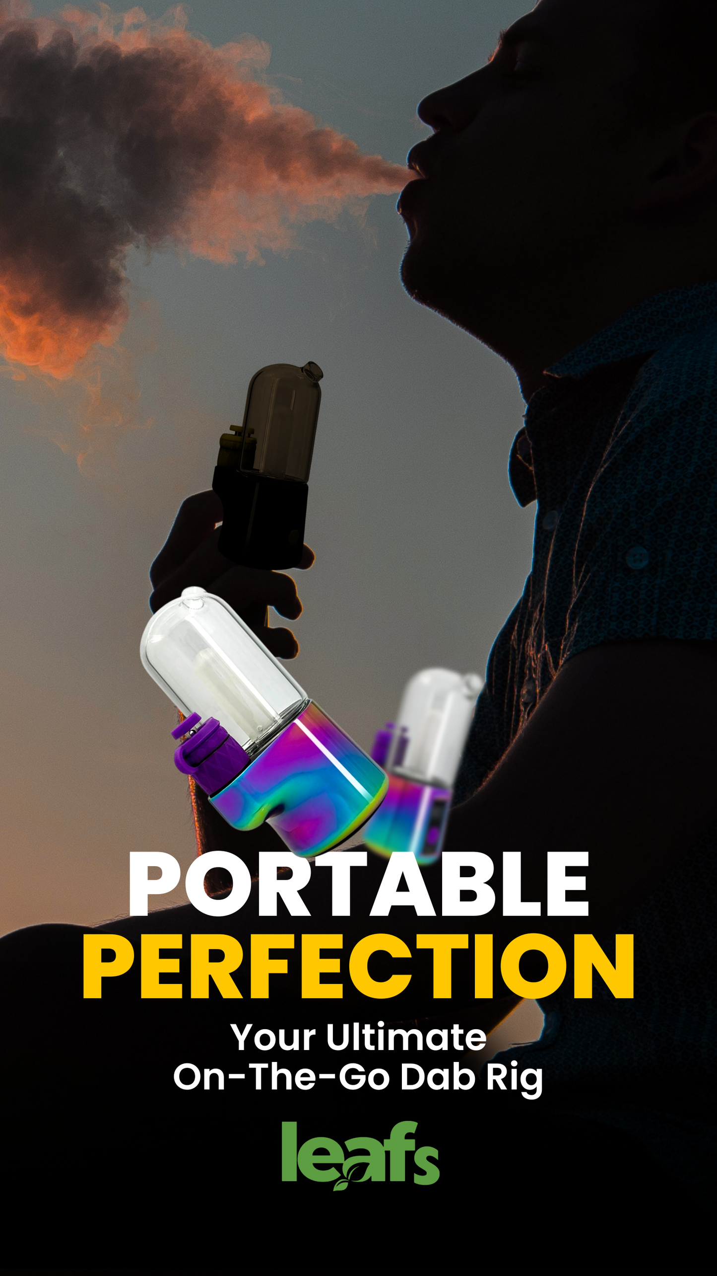 LEAFS Pro Portable Electric Dab Rig with Precise Temperature Control and Interactive LED Display 3 colors available